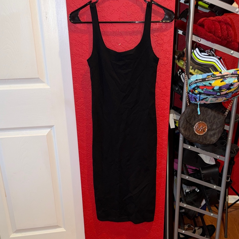 Forever 21 Black Midi Dress